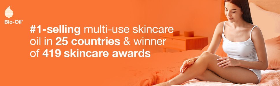 Bio-Oil, #1- Selling multi-use skincare oil in 25 countries & winner of 419 skincare awards