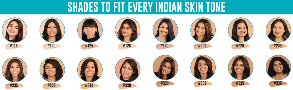 Shades to fit every indian skin tone