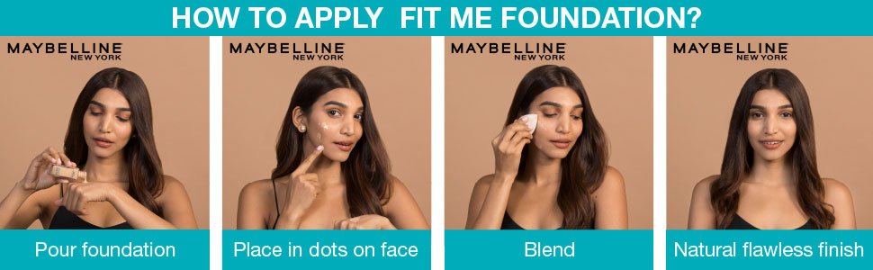 How to apply fit me foundation