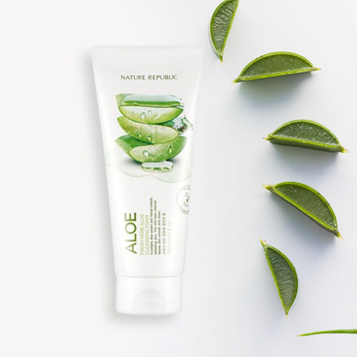 Nature Republic Fresh Herb Aloe Cleansing Foam 170ml
