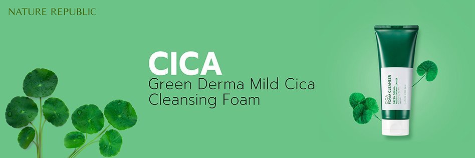 Nature Republic Green Derma Mild Cica Foam Cleanser