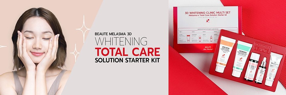 Beaute Melasma 3D Whitening Total Care Solution Starter Kit