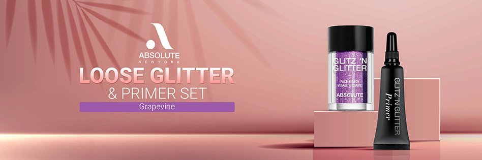 Absolute New York Loose Glitter & Primer Set