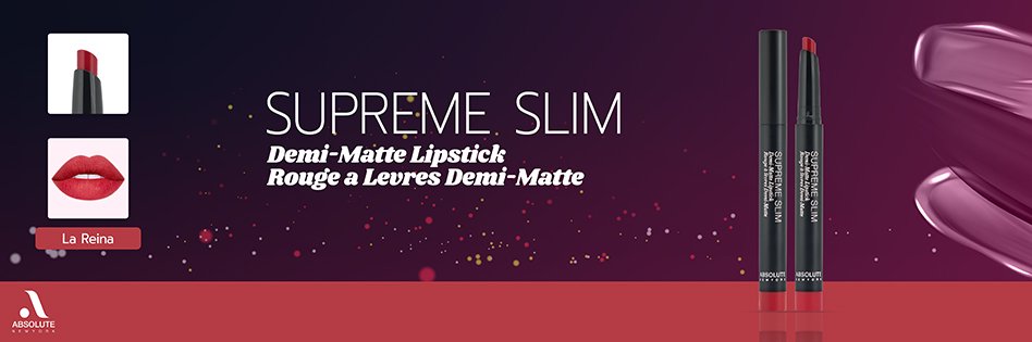 Absolute New York Supreme Slim Demi Matte Lipstick