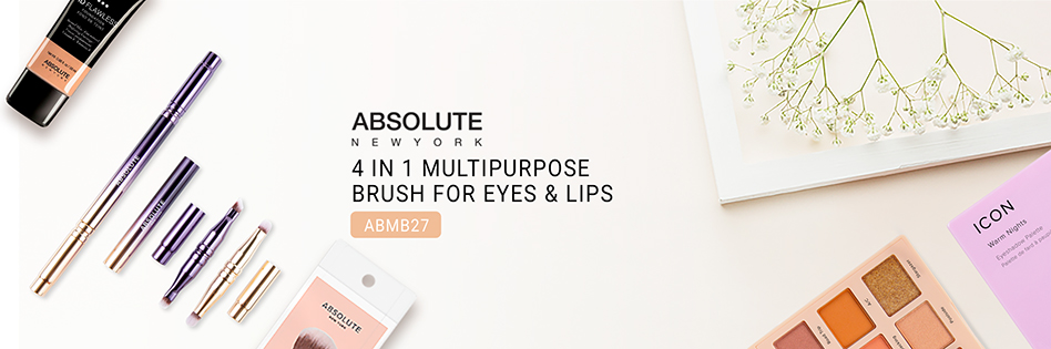 Absolute New York 4 in 1 Multipurpose Brush For Eyes & Lips