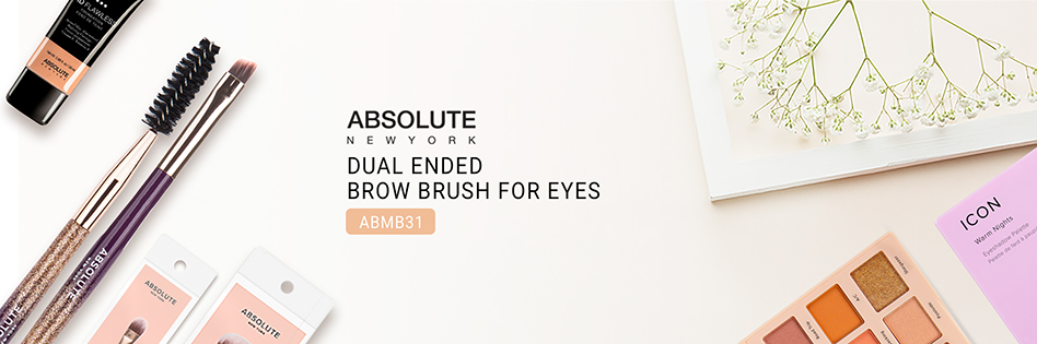 Absolute New York Dual Ended Brow Brush For Eyes