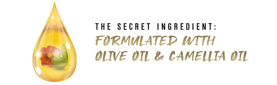 The secret Ingredient: Formulated with olive oil & camellia oil