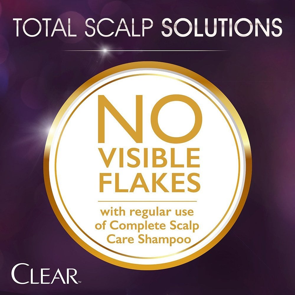 No visible flakes with regular use of complete scalp care shampoo