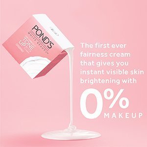 First ever fairness cream that gives you instant visible skin brightening with 0% makeup