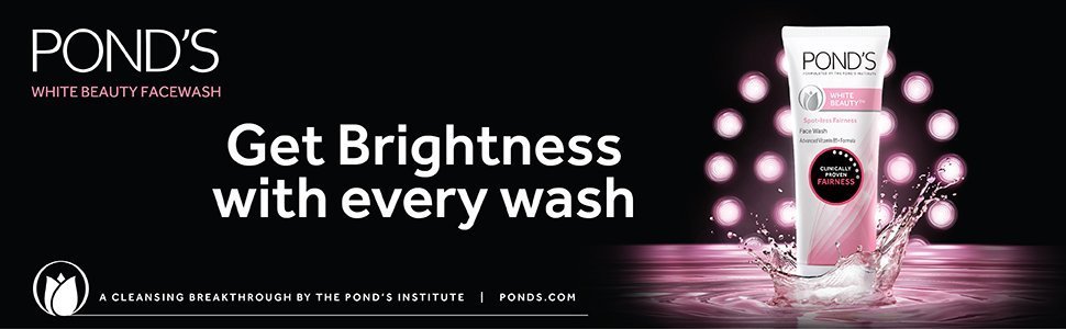 Ponds wgite beauty facewash, Get brightness with every wash.