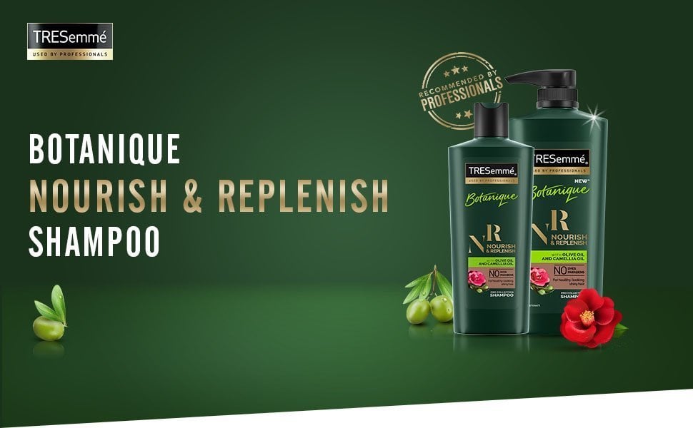 Tresemme Botanique nourish & replenish shampoo, Recommended by professionals.