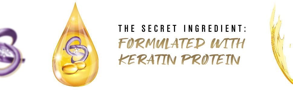 The secret Ingredient: Formulated with Keratin Protein