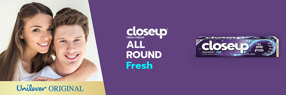 Closeup Toothpaste Fresh Freeze