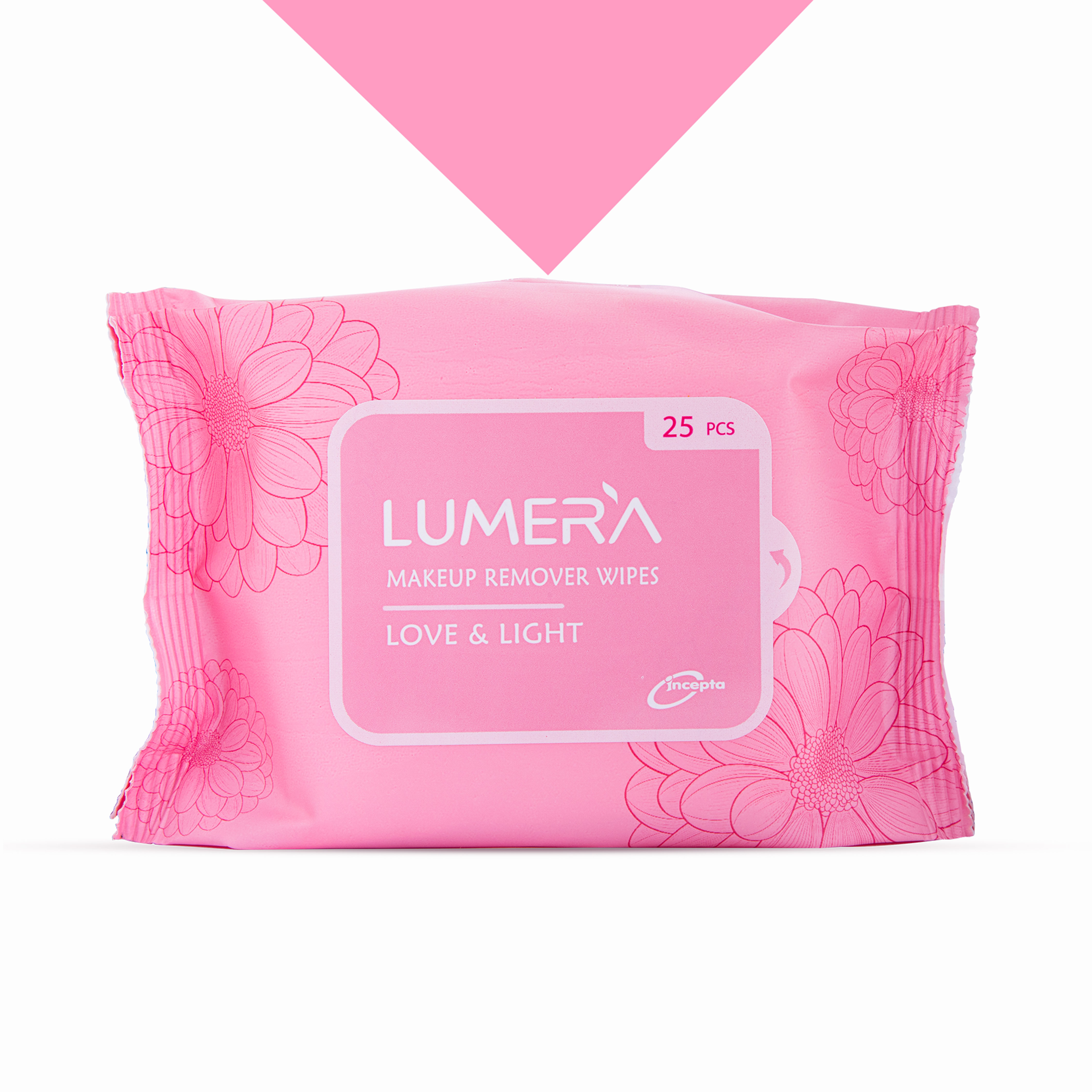 Incepta Lumera Makeup Remover Wipes 25 Pcs