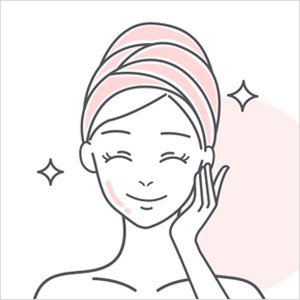 Rinse off with warm water and use a soft towel to pat your face dry.