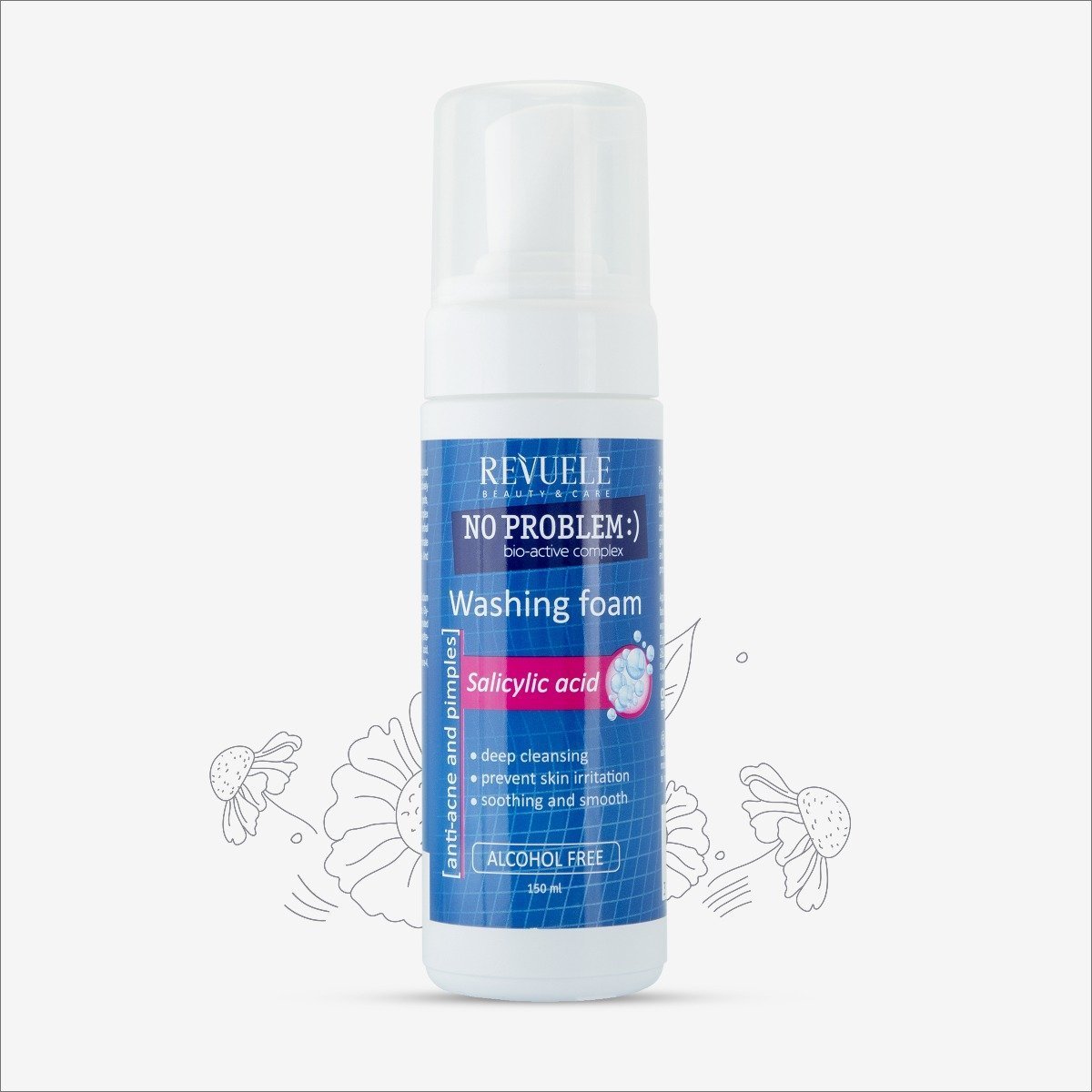 Revuele No Problem Anti Acne & Pimple Foaming Face Wash With Salicylic Acid - 150ml