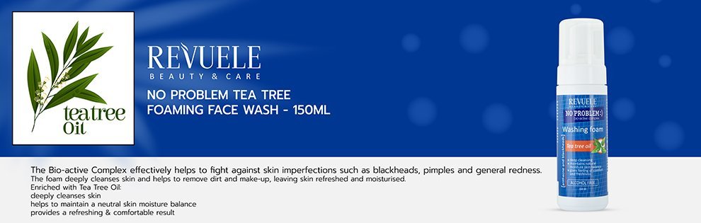 REVUELE NO PROBLEM Washing Foam with Tea Tree Oil