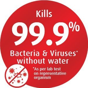 Kills 99.9% Bacteria & Viruses