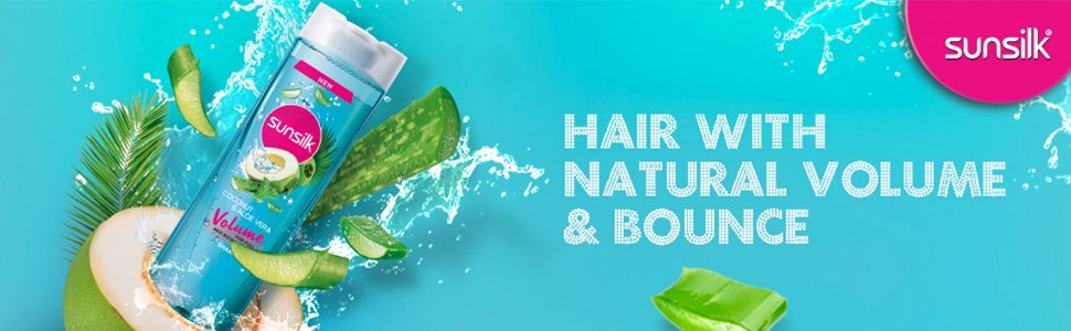 Sunsilk coconut & aloe vera - hair with natural volume & bounce